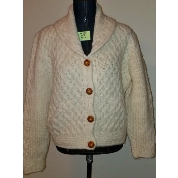🔻REDUCED❣ 128 Wool Mexico Hand Knit Angela Compor De Moris S - Picture 1 of 14